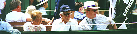 Eva og Harry som tilskuere i Wimbledon - juni 1999