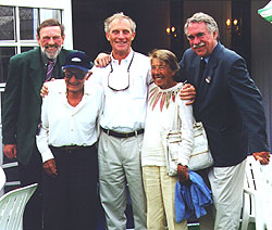 Jørgen Ulrich, Harry Meistrup, Jan Leschley, Eva Meistrup, Kurt Nielsen - Wimbledon, juni 1999